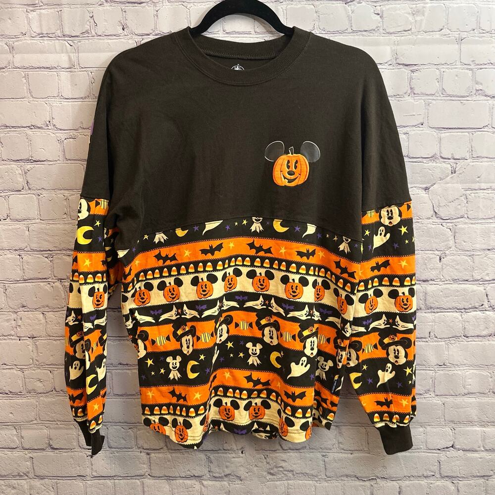 Disney Halloween Spirit Jersey BOO 2020 Mickey Mouse Jack O Lantern XS - Picture 2 of 9